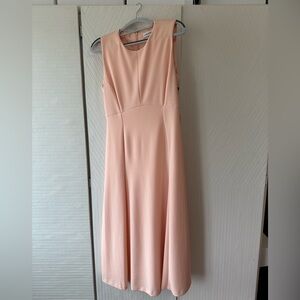 Calvin Klein Coral Pink A-Line Midi Dress